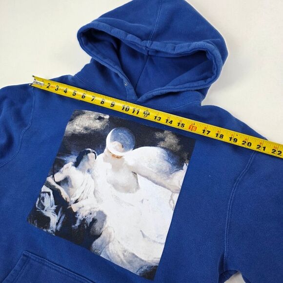 Revenge Gallery Dept Heavens Hoodie Blue Graphic Print Size Medium - Picture 9 of 14